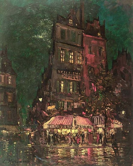 Константин Коровин. Париж. Улица Венеция. 1927.