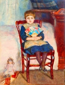 В.И.Суриков. Портрет дочери Ольги в детстве. 1888