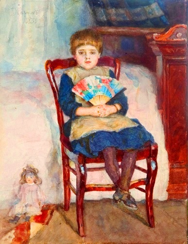 В.И.Суриков. Портрет дочери Ольги в детстве. 1888