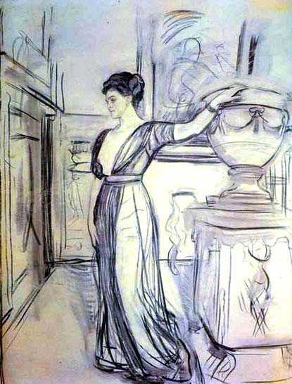 В.А.Серов. портрет П.И.Щербатовой. 1911. Третьяковская галерея